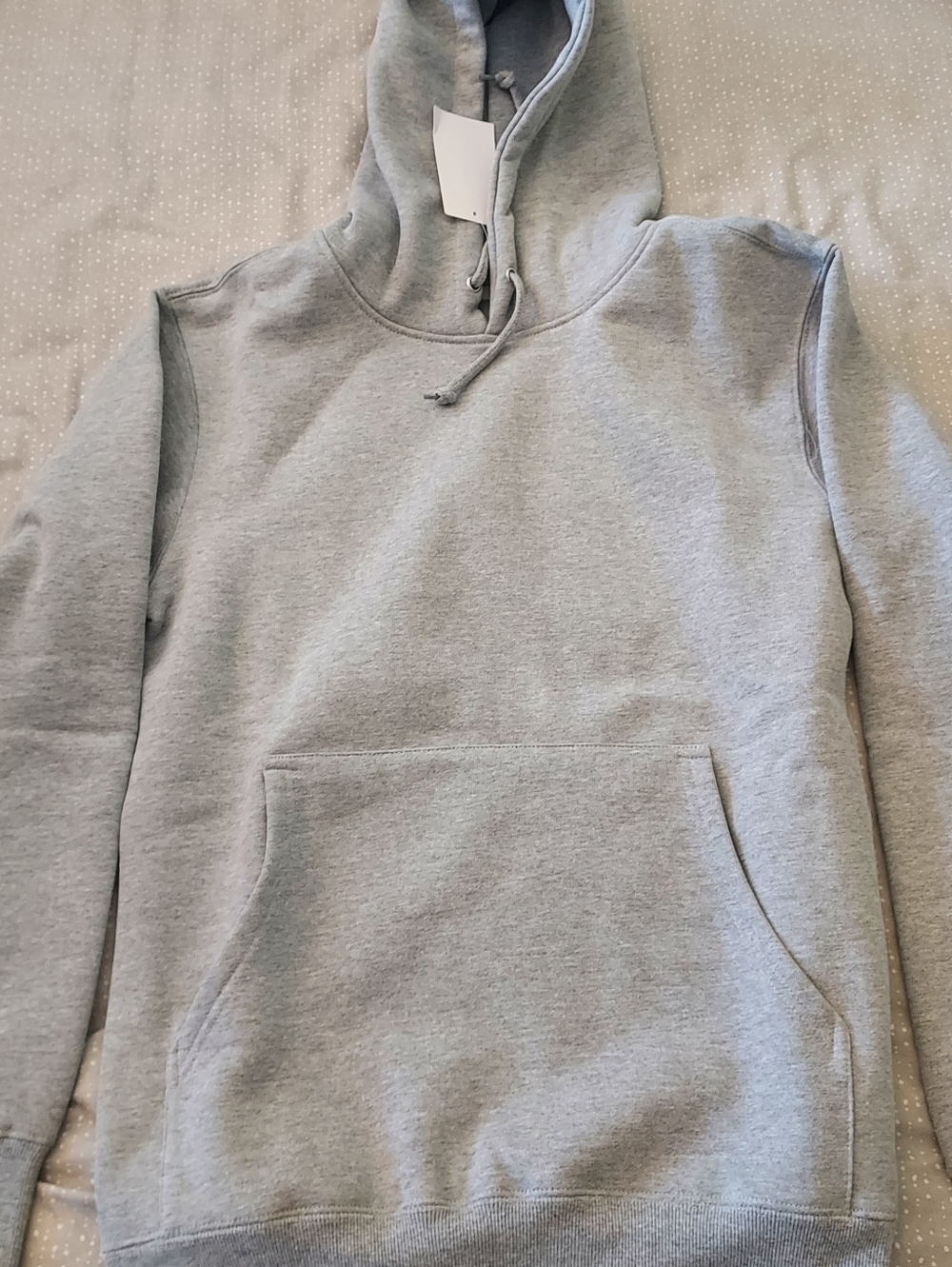Men's Grey Pullover Hoodie Sweatshirt
